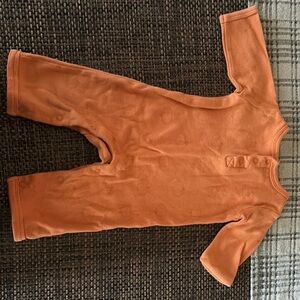 Orange pumpkin print Baby Onesie